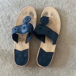 Navy blue womens Jack Roger sandals